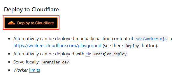 Deploy to cloudflare